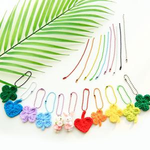 프리미엄 컬러 군번줄 볼체인 10color 고급 군번 구슬 키링 체인 줄 볼 열쇠고리 칼라