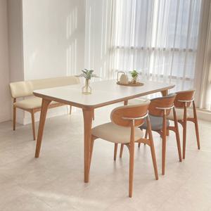 이태리 포세린 세라믹식탁 애쉬 원목 6인용 1800