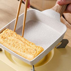 대형 계란말이팬 + 실리콘 뒤집개 세트 (베이지)