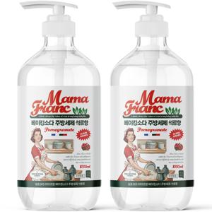 1+1 마마프랑 베이킹소다 대용량 주방세제 석류향 1L 설거지 세정용