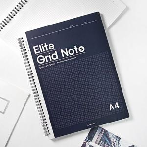 노트 A4 절취 엘리트 스프링 잘펴지는 강의 5mm 모눈 그리드 수학