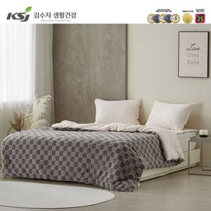 러블리 체스 양모 극세사 차렵이불+패드+베개커버 싱글 3종세트