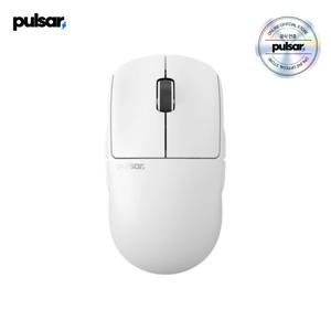 펄사 X2A V3 무선 게이밍 마우스 미디움 화이트색상 양손잡이용 56g XS-1센서
