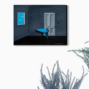 1701거트루드 아베크롬비-론리 테이블 /우드노프레임 아크릴 판넬액자 초현실주의명작