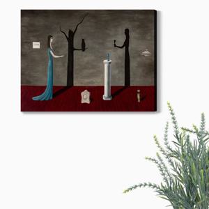 1707거트루드 아베크롬비-기묘한 그림자 /우드노프레임 아크릴 판넬액자 초현실주의명작