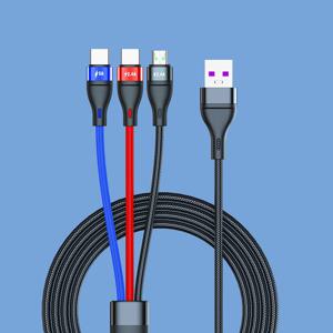 3in1 맥스 아이폰 호환 5핀 8핀 C타입 충전케이블 MX3-1