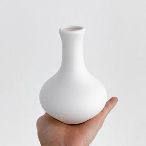 화이트 미니 달항아리 백자 화병 오브제 인테리어 도자기 꽃병 세라믹