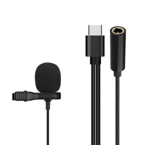C타입 핀마이크 스마트폰 갤럭시 호환 방송 영상촬영 이어폰 3.5mm SM-CE