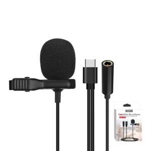 C타입 3.5mm 휴대폰 연결 핀마이크 방송 영상촬영 이어폰 SM-CE