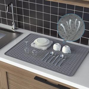 특대형 주방 실리콘 드라잉매트 인덕션 상단커버 다용도패드 접시 식기 사각 건조매트