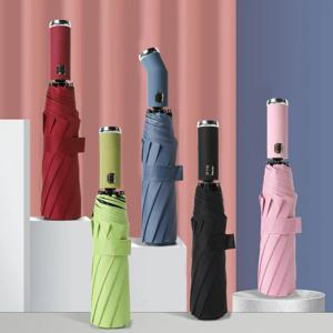 튼튼한10살대 LED 손전등 자동 3단 우산
