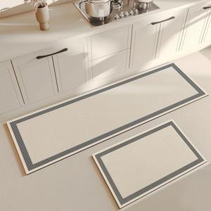 스퀘어프레임 규조토 주방발매트 부엌 욕실 다용도 매트 2colors 2size