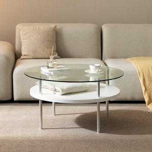 1인가구 원룸 전용 알레그로 원형 소파테이블 좌식식탁 강화유리 E0등급 800