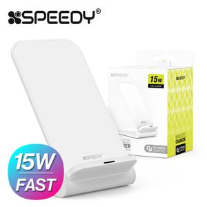 15W 고속 무선충전 거치대 화이트 (PD충전기 호환가능)(S)