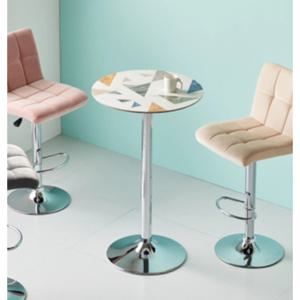 무인카페 튼튼 세라믹 원형 높은 티테이블 600x990