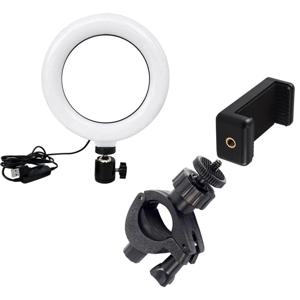 링라이트LED조명 26cm+1/ 4홀더+OUT거치대 방송 상품촬영 조명세트 L26-OS