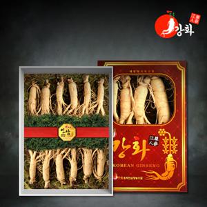 국내산 강화 5년근 수삼 1채 750g (10-15뿌리)(종이박스선물포장)