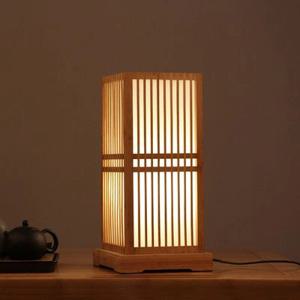 일본풍 대나무 단 스탠드 침실 무드등 침대조명