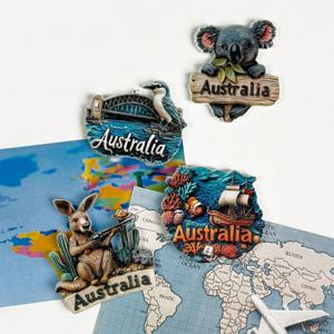 호주 여행 마그넷 냉장고 자석 기념품 4종