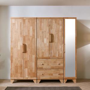 그리스 고무나무(무절)원목 2000 옷장세트 BRF-9907