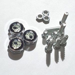 타이거 오토바이 자동차 번호판 볼트 파츠 튜닝 꾸미기 (3개 x 1세트) C-B-T3