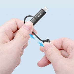 킨타 5in1 5핀 8핀 c타입 USB 충전기 케이블 2m KIN-T-200