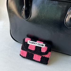 체크메이트 체커보드 카드지갑 (CARD WALLET, BLACK PINK)