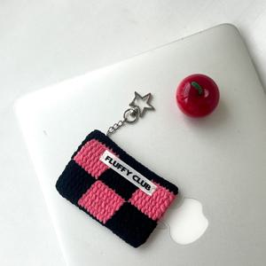 체크메이트 체커보드 카드지갑 (CARD HOLDER, BLACK PINK)