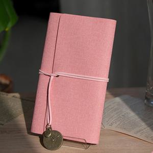 모던 6공 다이어리 핑크 가죽 직장인 다이어리