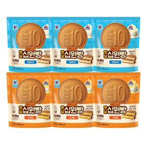 옛날십원빵 2종 270g/120g*6개 (슈크림/크림치즈/모짜렐라치즈)