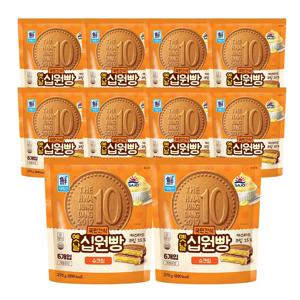 옛날십원빵 2종 270g*10개 (슈크림/크림치즈)