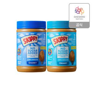 스키피 노슈거에디드 땅콩버터 454g *2개 골라담기(크리미/ 청크)