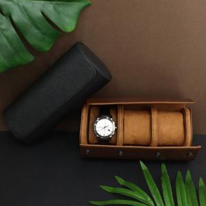 여행용 시계보관함 휴대용 와치와인더 가죽 시계 케이스 3구