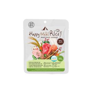 해피밀 라이스 샘플사료 황태와 소고기 50g