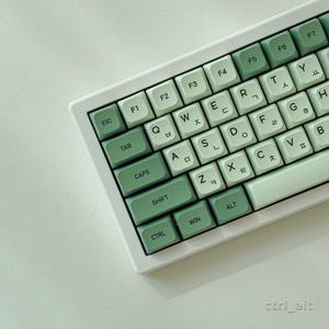 말차 그린 한글 각인 포인트 키캡 XDA PBT 한무무 다얼유 기계식 키보드 독거미키캡
