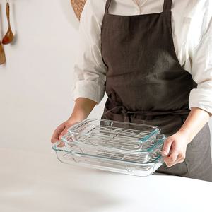 사각 오븐 트레이 내열유리 밧드 그라탕
