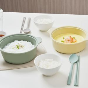 국산 실리콘 냄비 전자레인지 깊은 찜기 라면용기 조리용기 1500ml