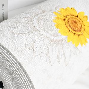 친환경인증 고급형 두꺼운 단열실크벽지 곰팡이방지시트 노란해바라기