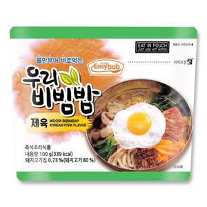 우리비빔밥 제육 전투식량 비상식량 간편식 등산 캠핑