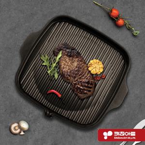 삼겹살 소고기불판 그릴 구이팬 33cm 사각