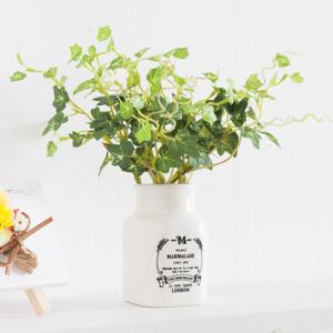 아이비 조화 화분 밀크 세트 18cm (DIY) 인테리어 꽃 테이블 장식