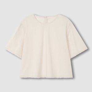 여 아일렛 도비 반팔 파자마 셔츠 (2 colors)