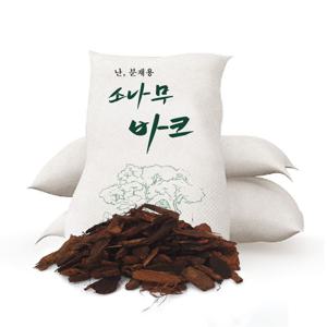소나무 바크 40L 화분 조경 멀칭재 토양개량 대용량 분갈이흙 생바크