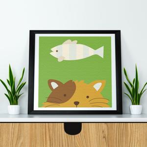 명화그리기 고양이 20X20 캔버스페인팅 DIY 유화그림 집콕 취미
