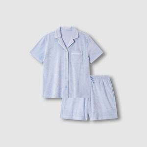 여 테리 3부 파자마 세트_솔리드 (2 colors)