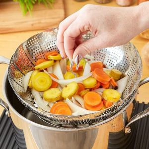 RSVP 스텐찜기 9inch 손잡이 304 스텐 접이식 찜받침 스티머 사발이 1564