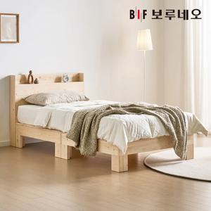 퓨어 알파 100% 편백나무침대 원목 평상형 수납헤드 슈퍼싱글 본넬매트리스
