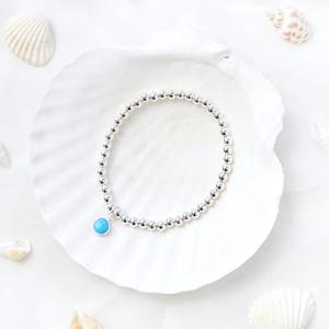 925실버 은볼 천연 원석 탄생석 팔찌 4mm 만들기 세트