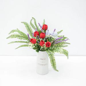 장미 조화 화병 피아노 슬랜더 세트 43cm (DIY) 인테리어 꽃 장식