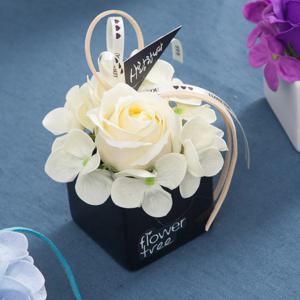 비누 장미 조화 화분 러브 세트 12cm 10colors 인테리어 꽃 테이블 장식